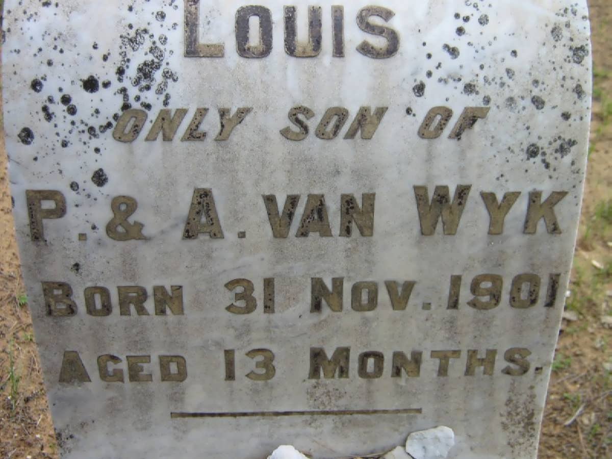 WYK Louis, van -1901