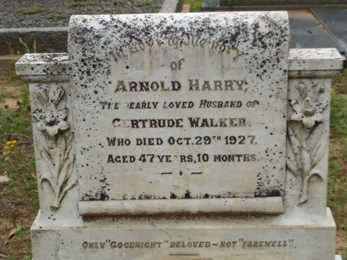 WALKER Arnold Harry -1927