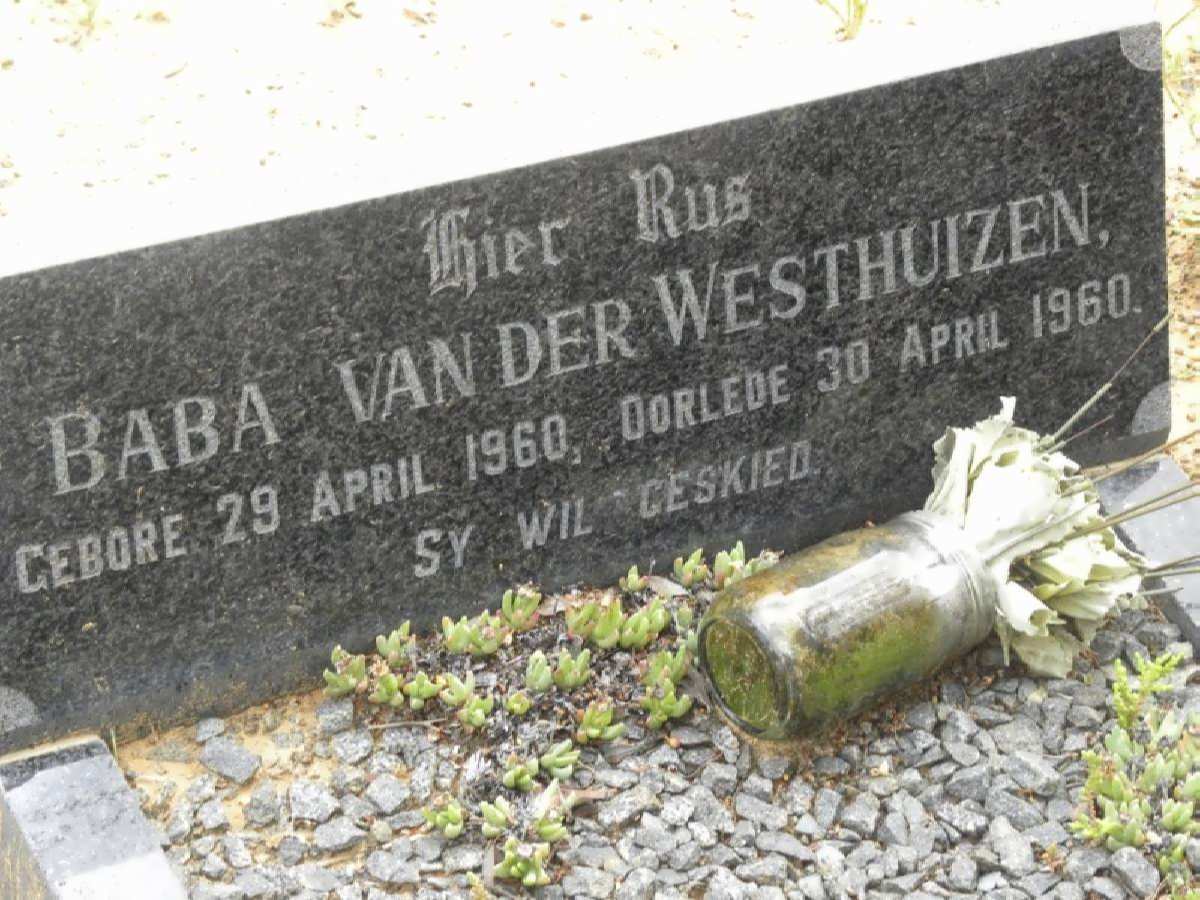 WESTHUIZEN Baba, van der 1960-1960