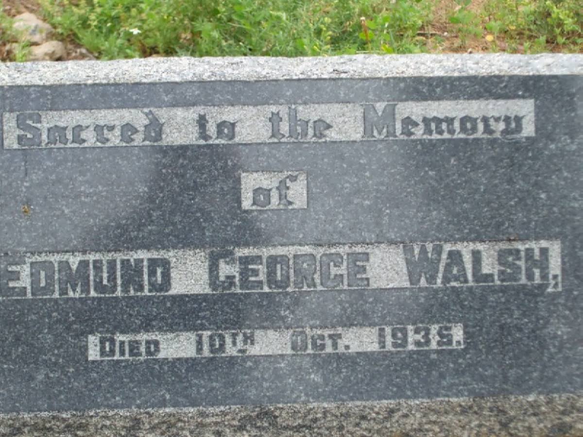 WALSH Edmund George -1935
