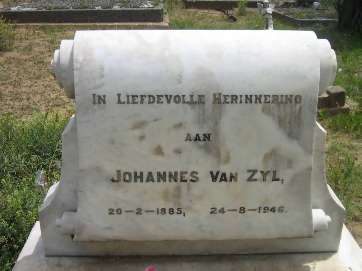 ZYL Johannes, van 1885-1946