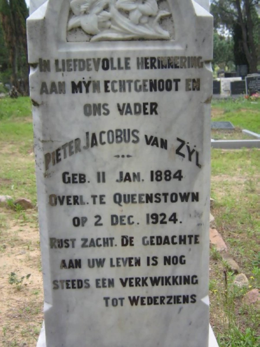 ZYL Pieter Jacobus, van -1924