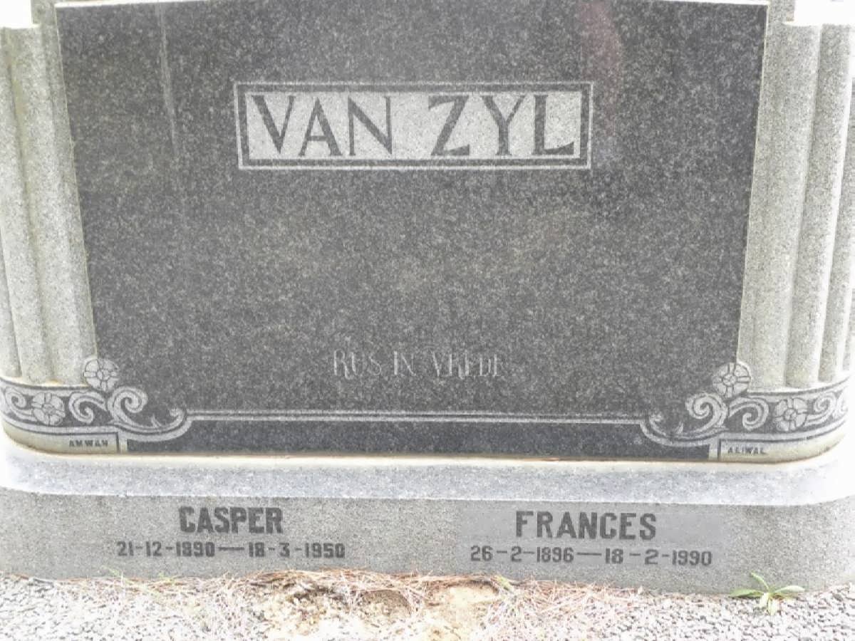 ZYL Casper, van 1890-1950 &amp; Frances 1896-1990