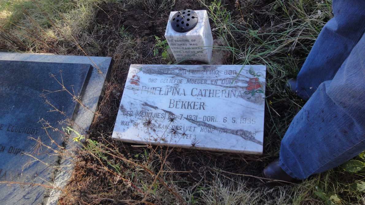 BEKKER Phillipina Catherina nee MEINTJIES 1931-1995