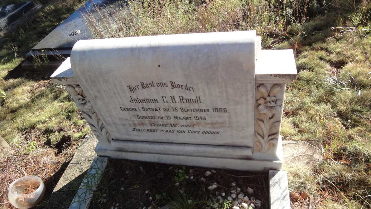 ROODT Johanna C.H. nee BOTHA 1866-1945