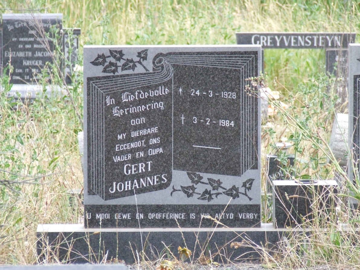 ? Gert Johannes 1928-1984