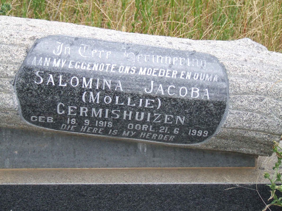 CARRICK Salomina Jacoba GERMISHUIZEN  1918-1999