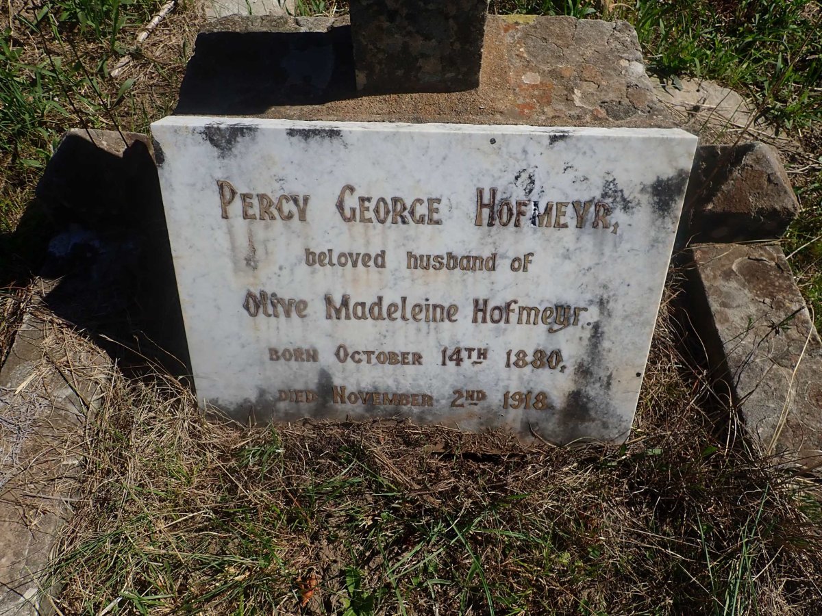 HOFMEYR Percy George 1880-1918