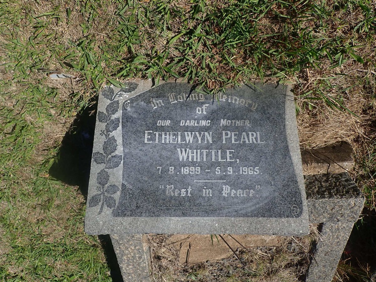 WHITTLE Ethelwyn Pearl 1899-1965