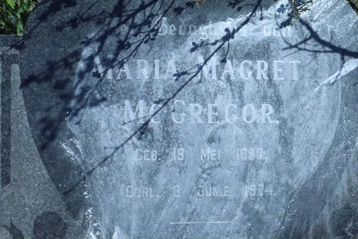 McGREGOR Maria Magret 1890-1974