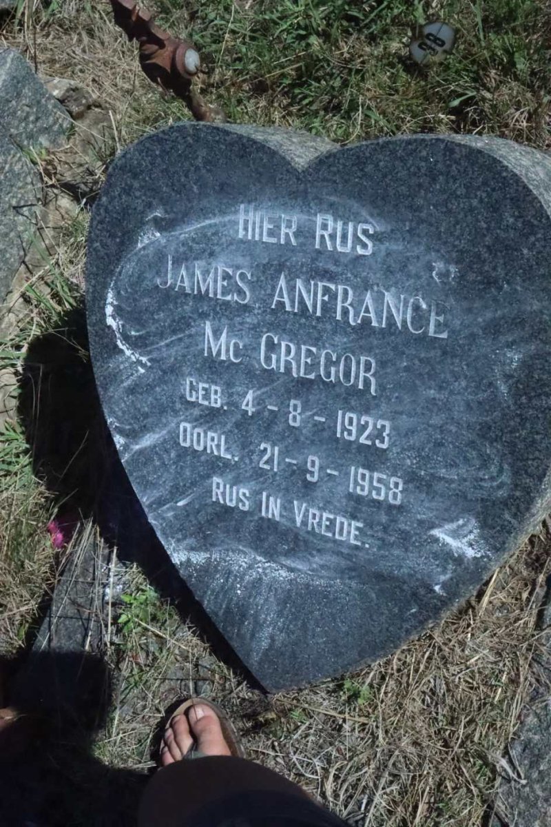 McGREGOR James Anfrance 1923-1958