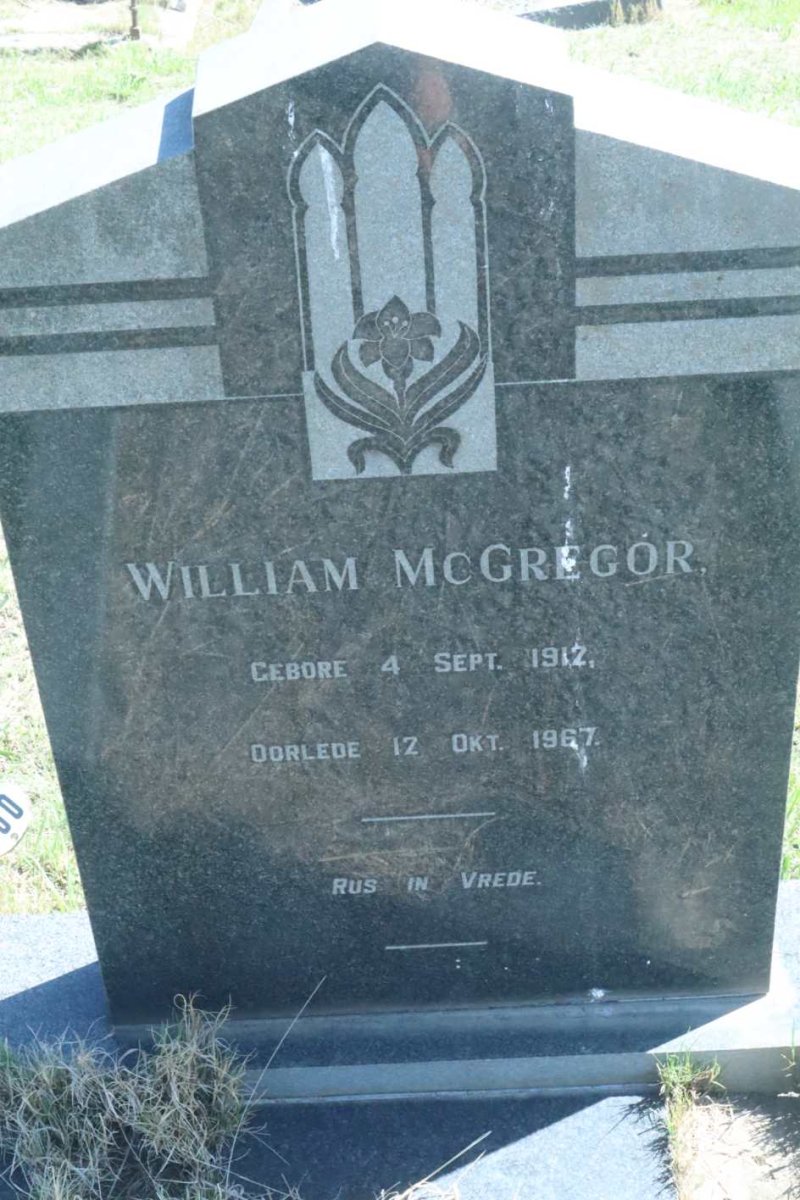 McGREGOR William 1912-1967