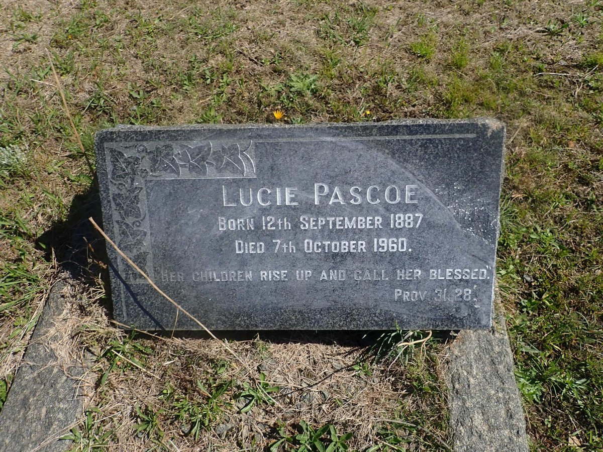 PASCOE Lucie 1887-1960