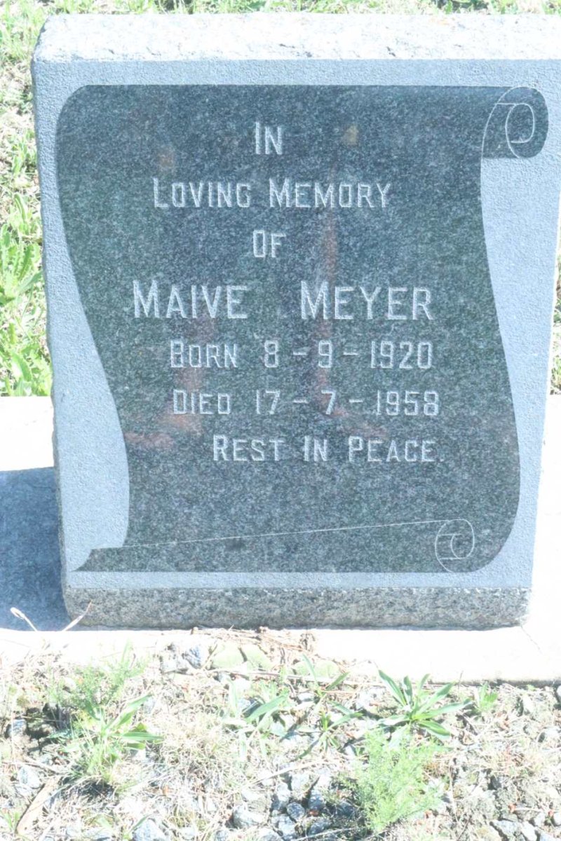 MEYER Maive 1920-1958