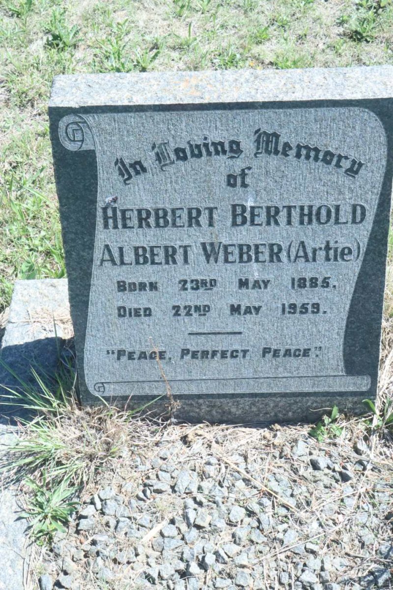 WEBER Herbert Berthold Albert 1885-1959