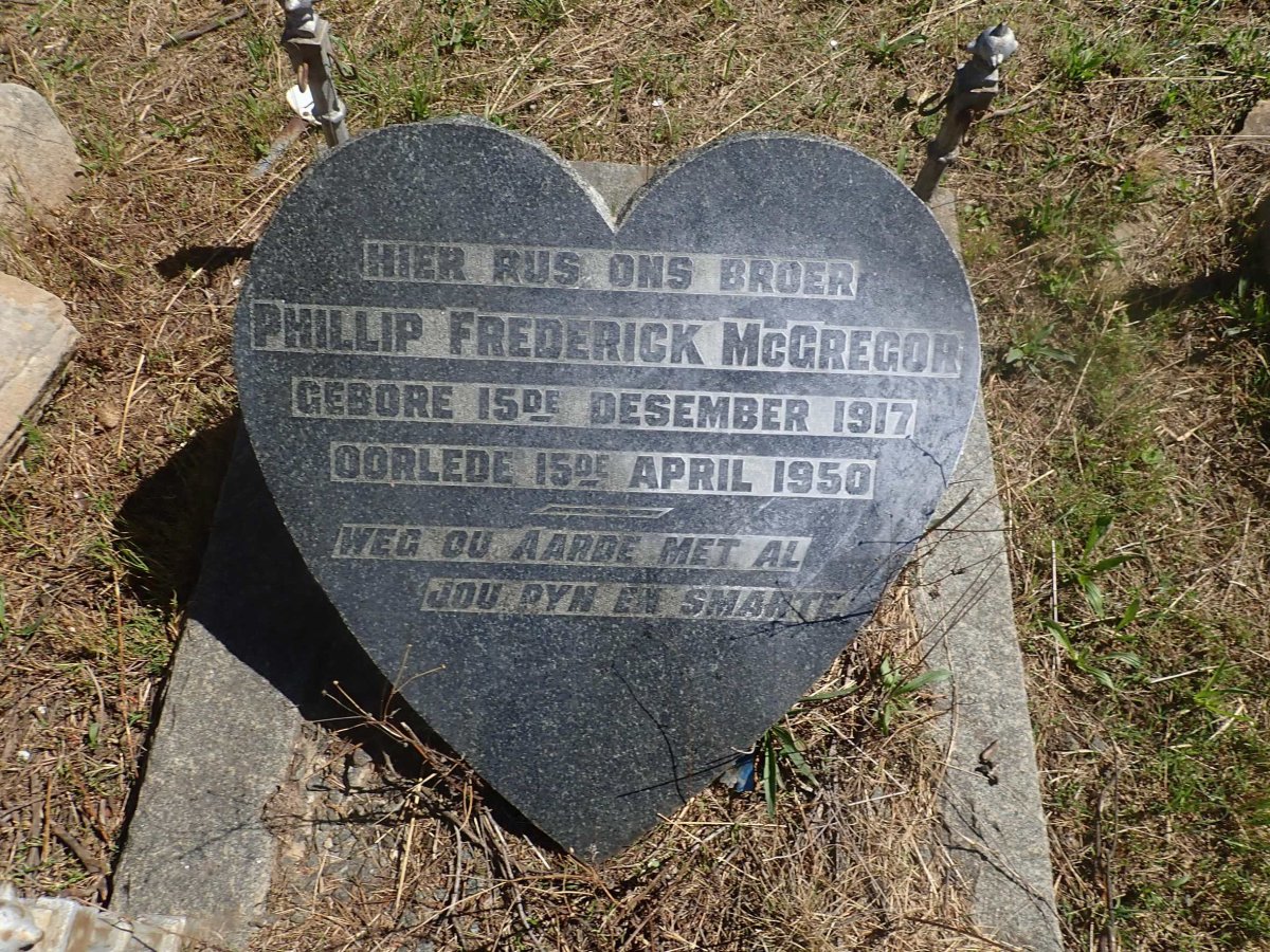 McGREGOR Phillip Frederick 1917-1950