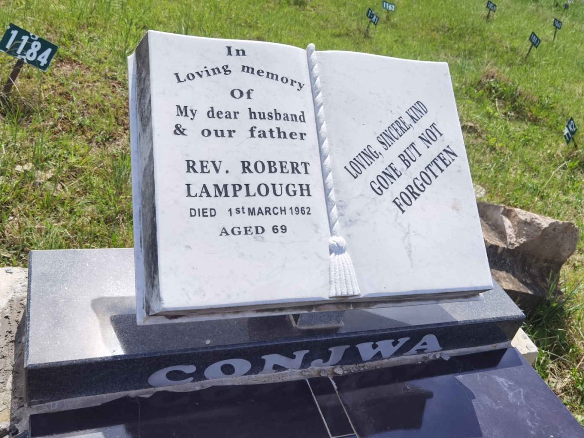 CONJWA Robert Lamplough -1962