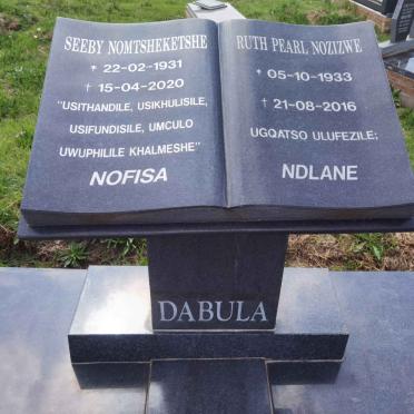 DABULA Seeby Nomtsheketshe 1931-2020 &amp; Ruth Pearl Nozizwe 1933-2016