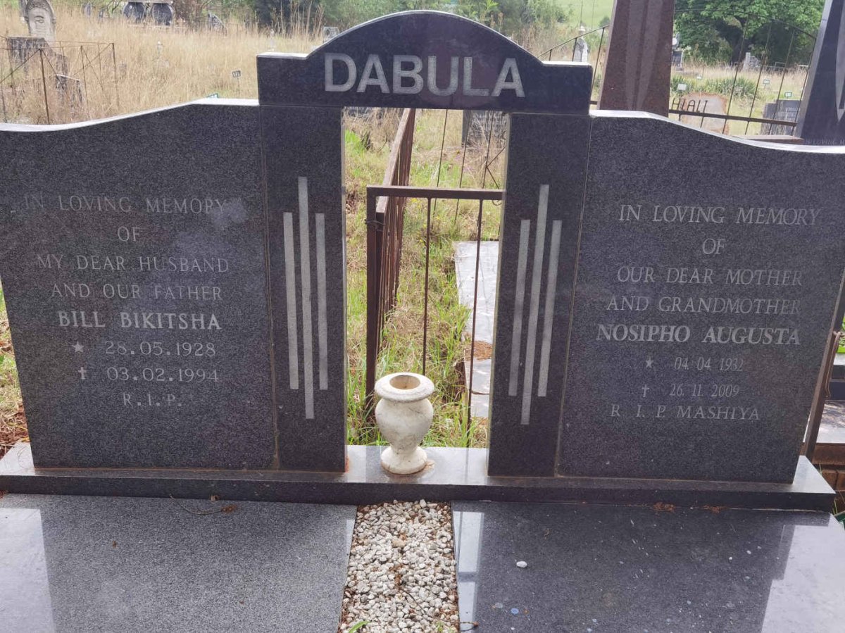 DABULA Bill Bikitsha 1928-1994 &amp; Nosipho Augusta 1932-2009