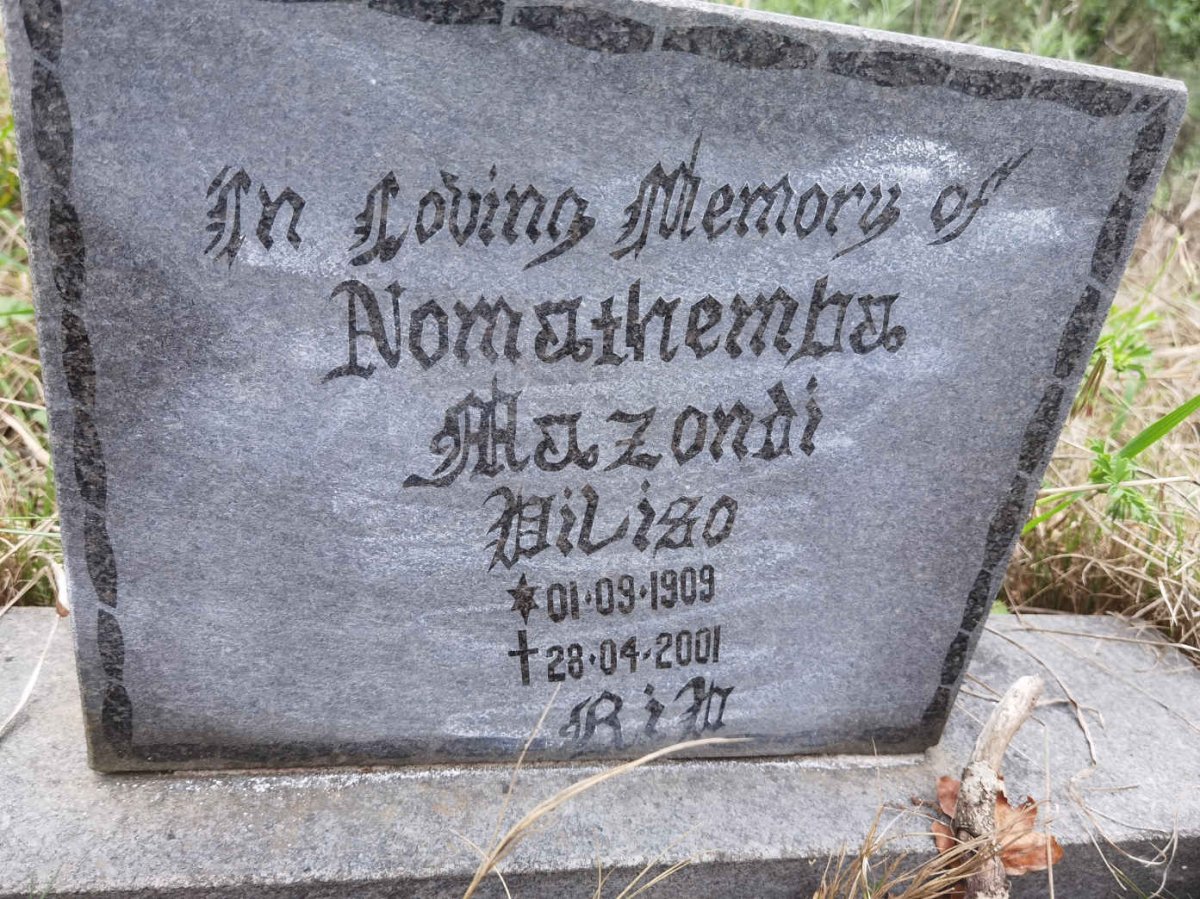 DILISO Nomathemba Mazondi 1909-2001