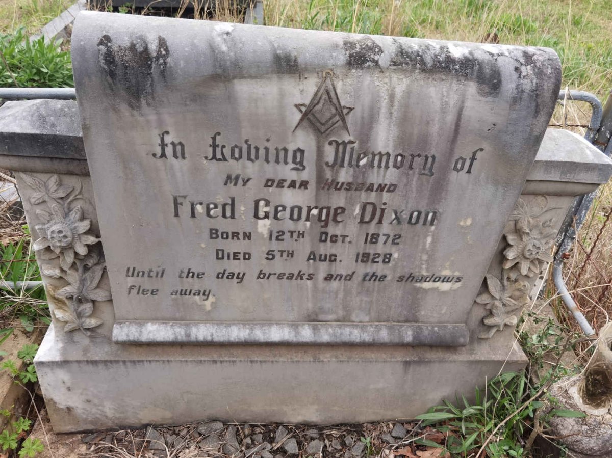 DIXON Fred George 1872-1928