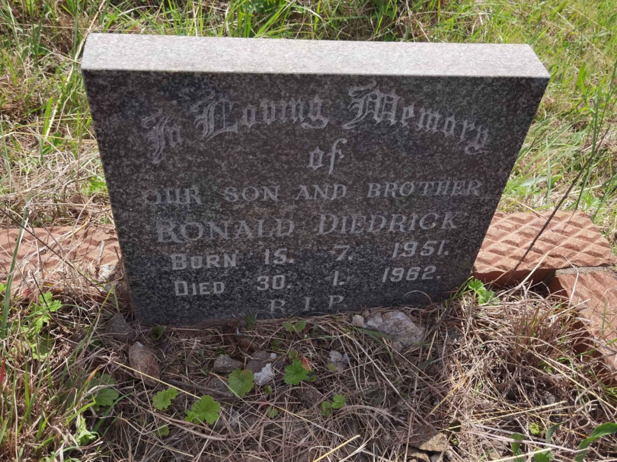 DIEDRICK Ronald 1951-1962