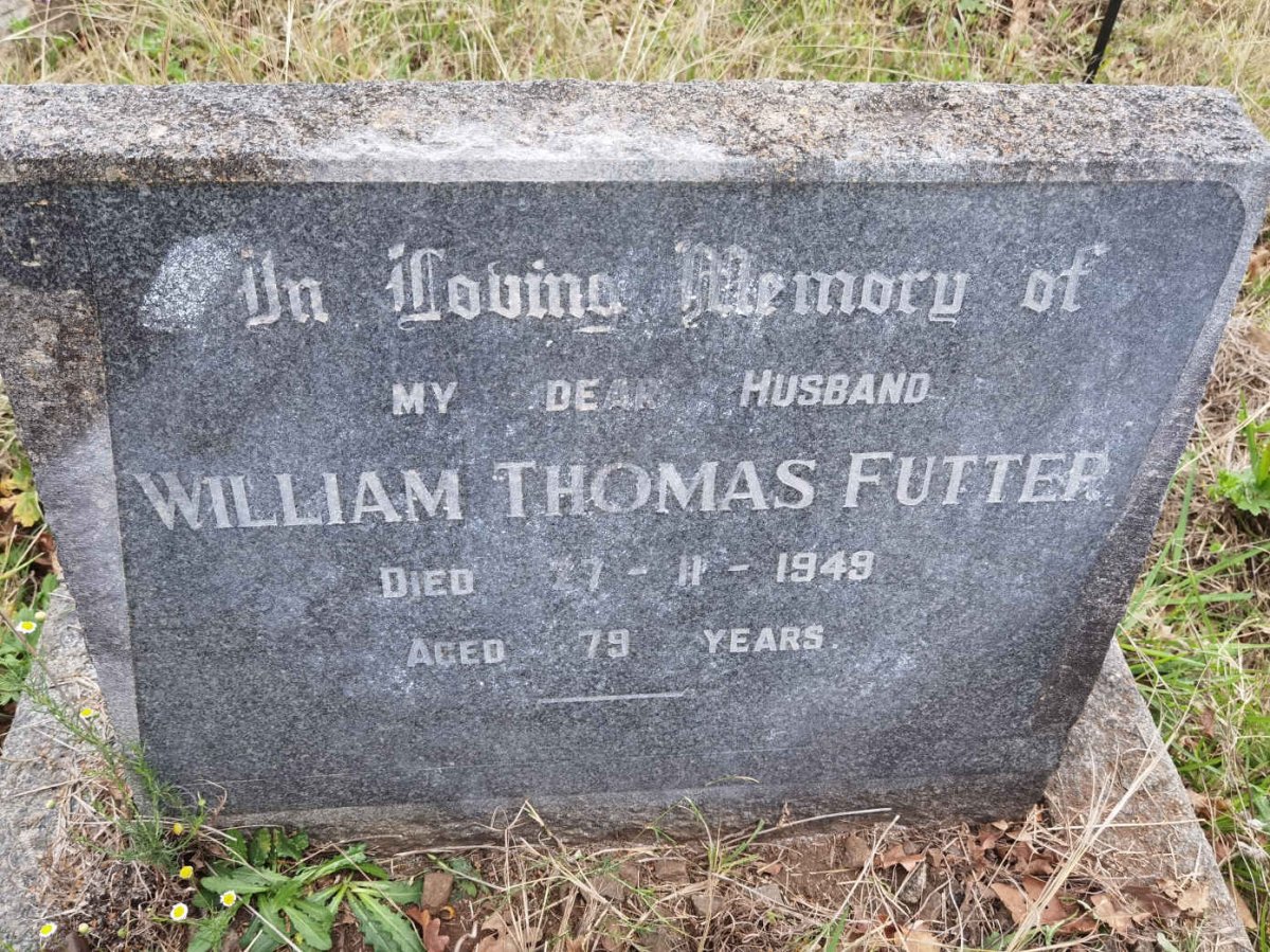 FUTTER William Thomas -1949