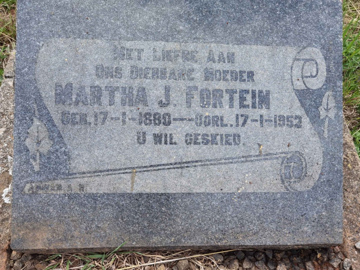 FORTEIN Martha J. 1880-1952