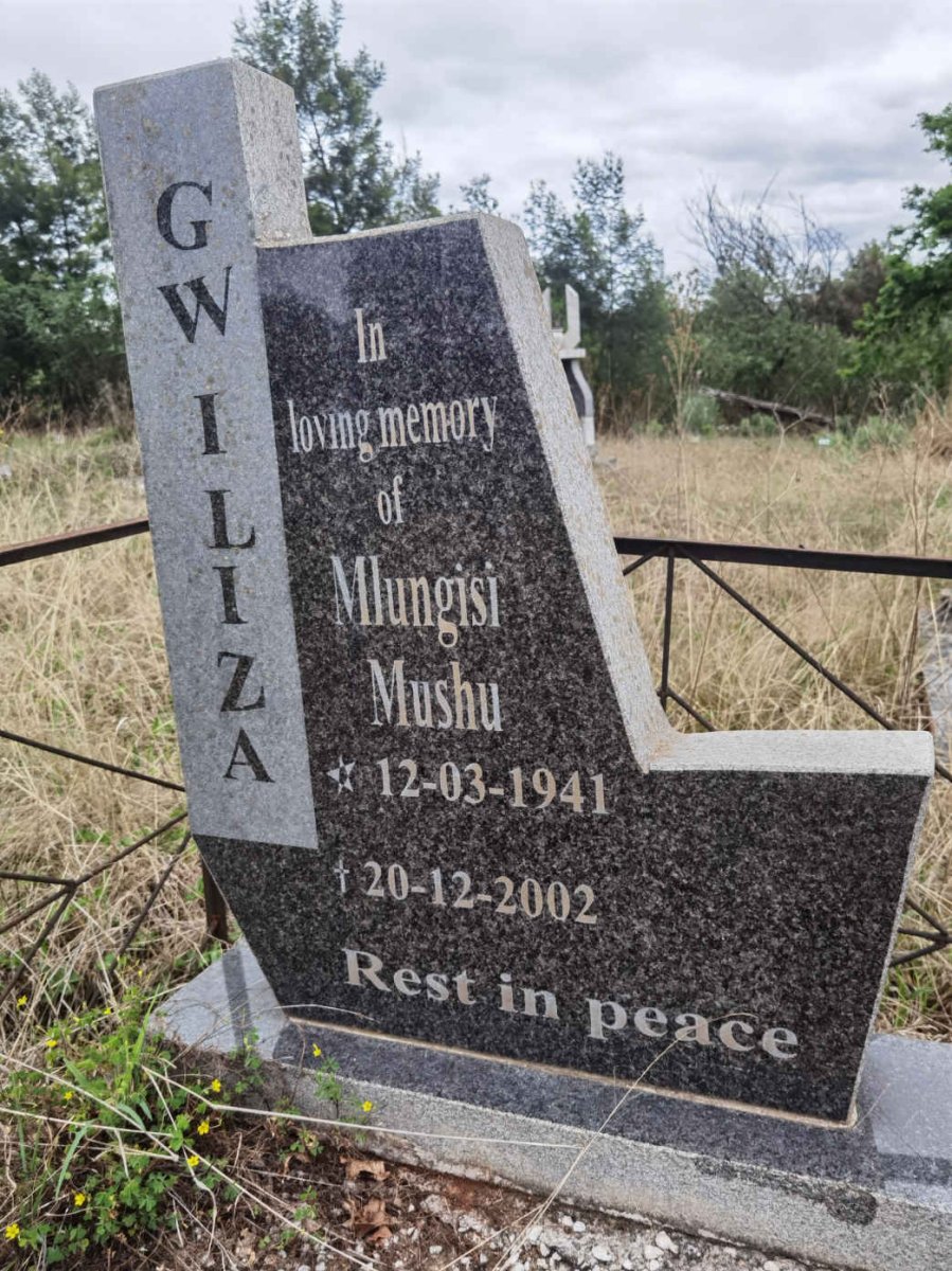 GWILIZA Mlungisi Mushu 1941-2002