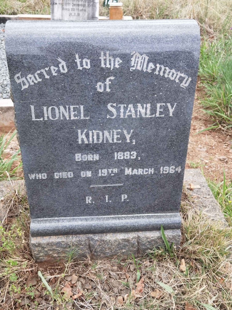 KIDNEY Lionel Stanley 1883-1964