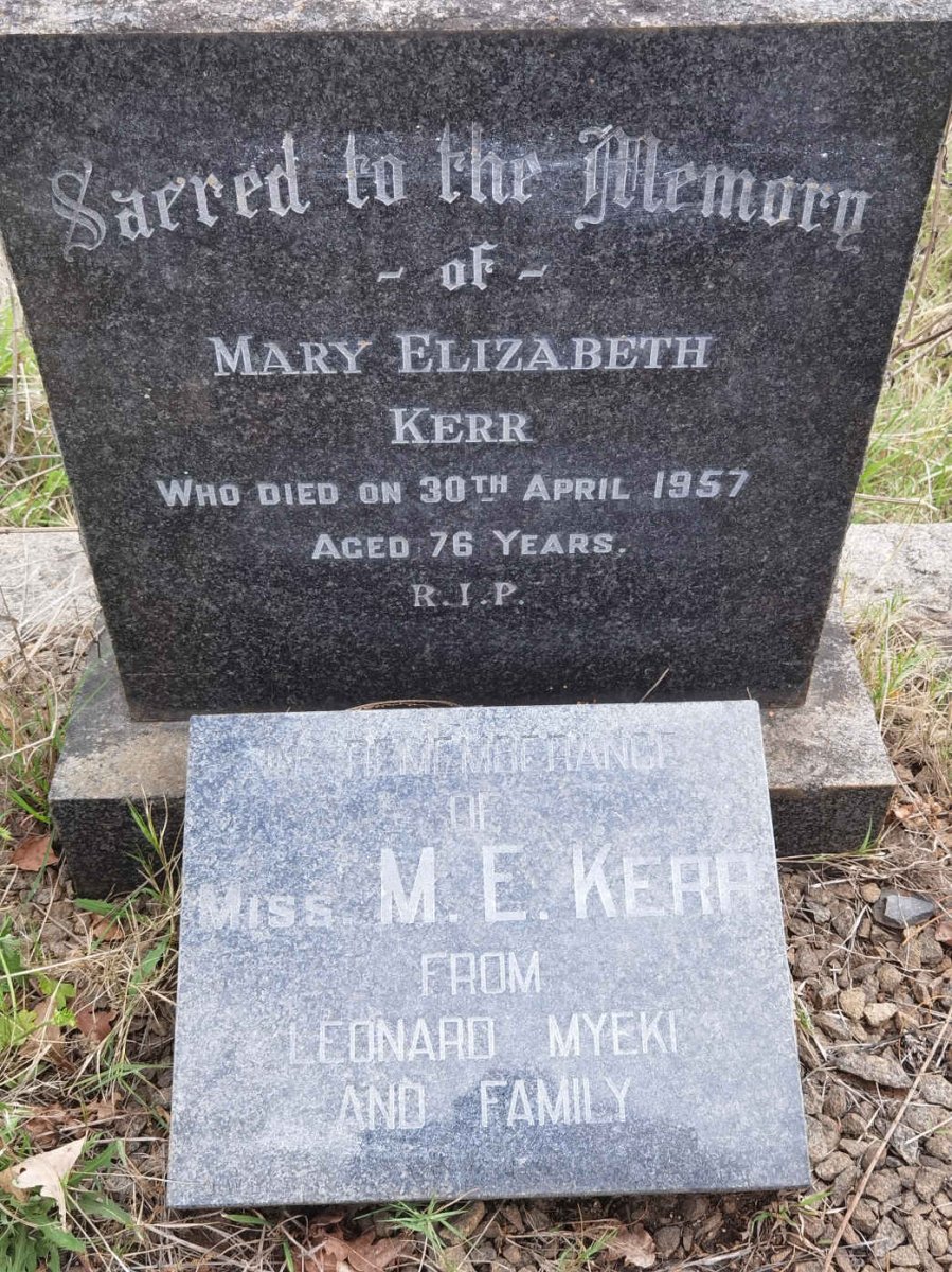 KERR Mary Elizabeth -1957
