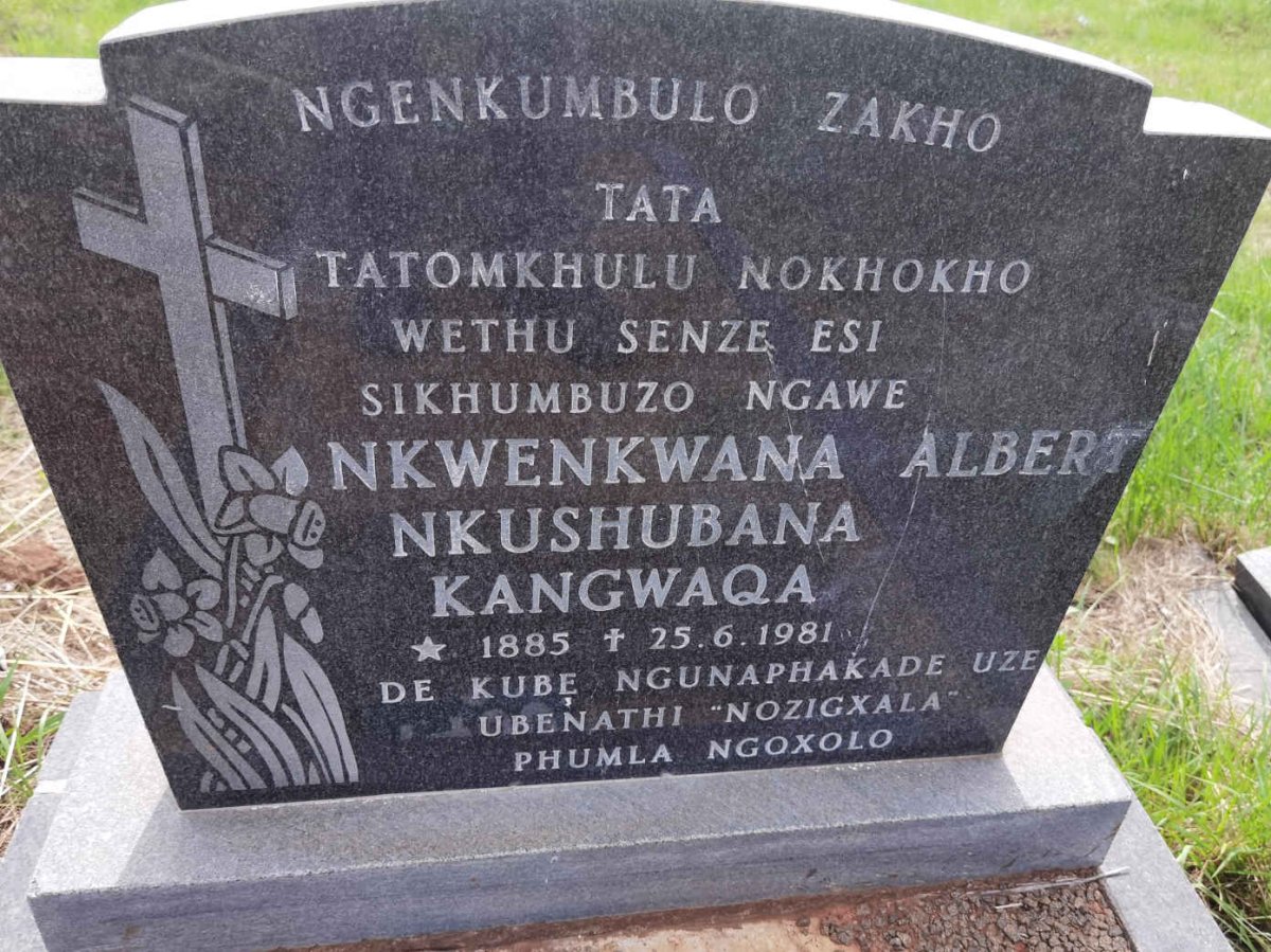 KANGWAQA Nkwenkwana Albert Nkhushubana 1885-1981