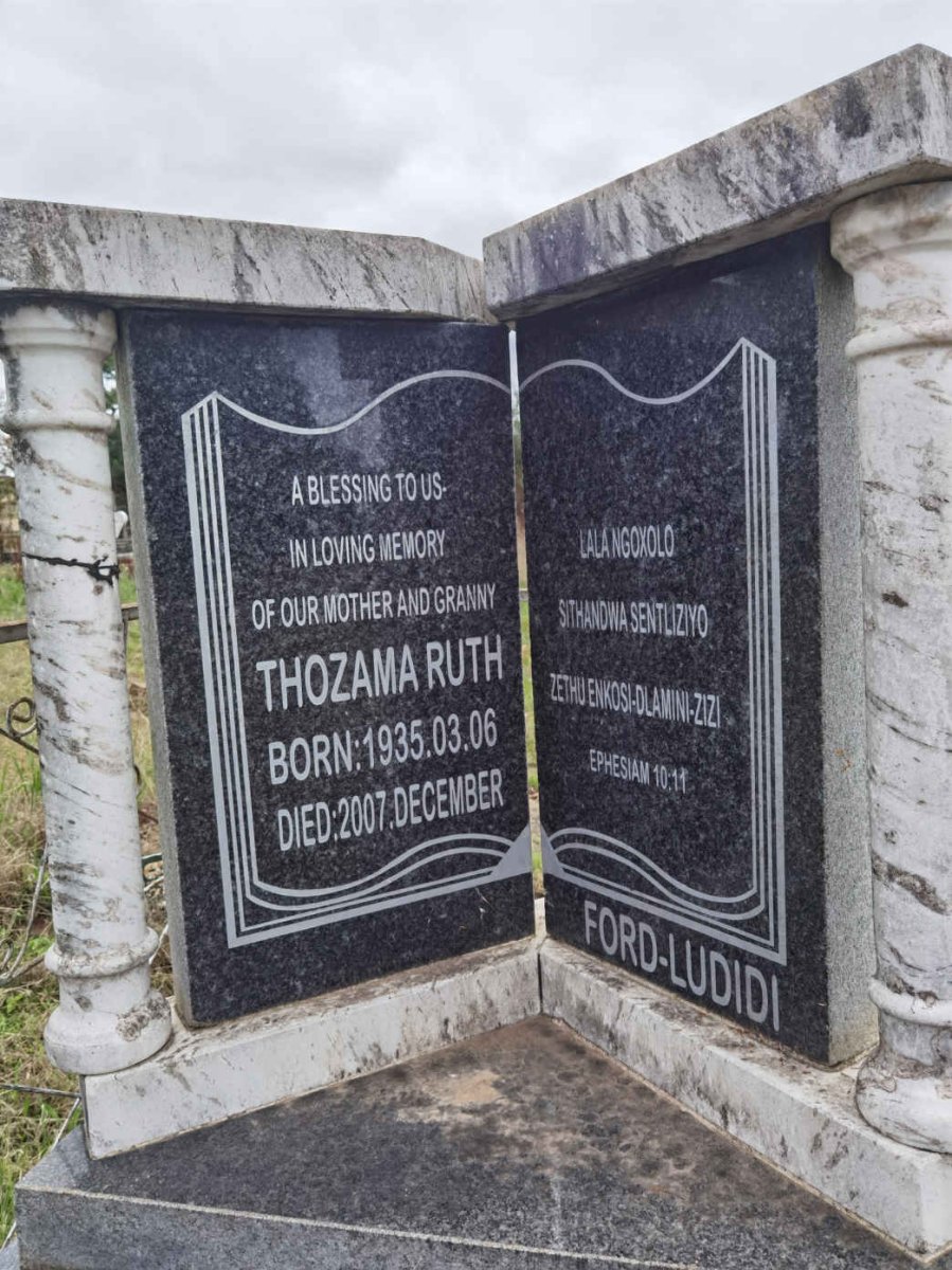 LUDIDI Thozama Ruth, FORD 1935-2007