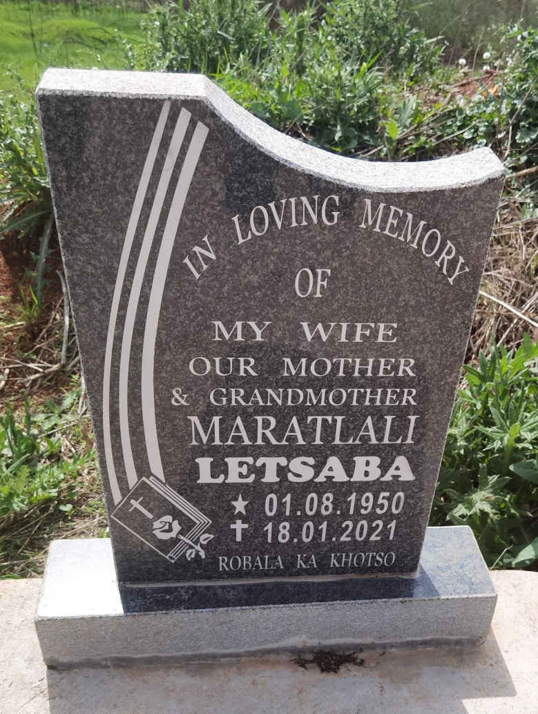LETSABA Maratlali 1950-2021