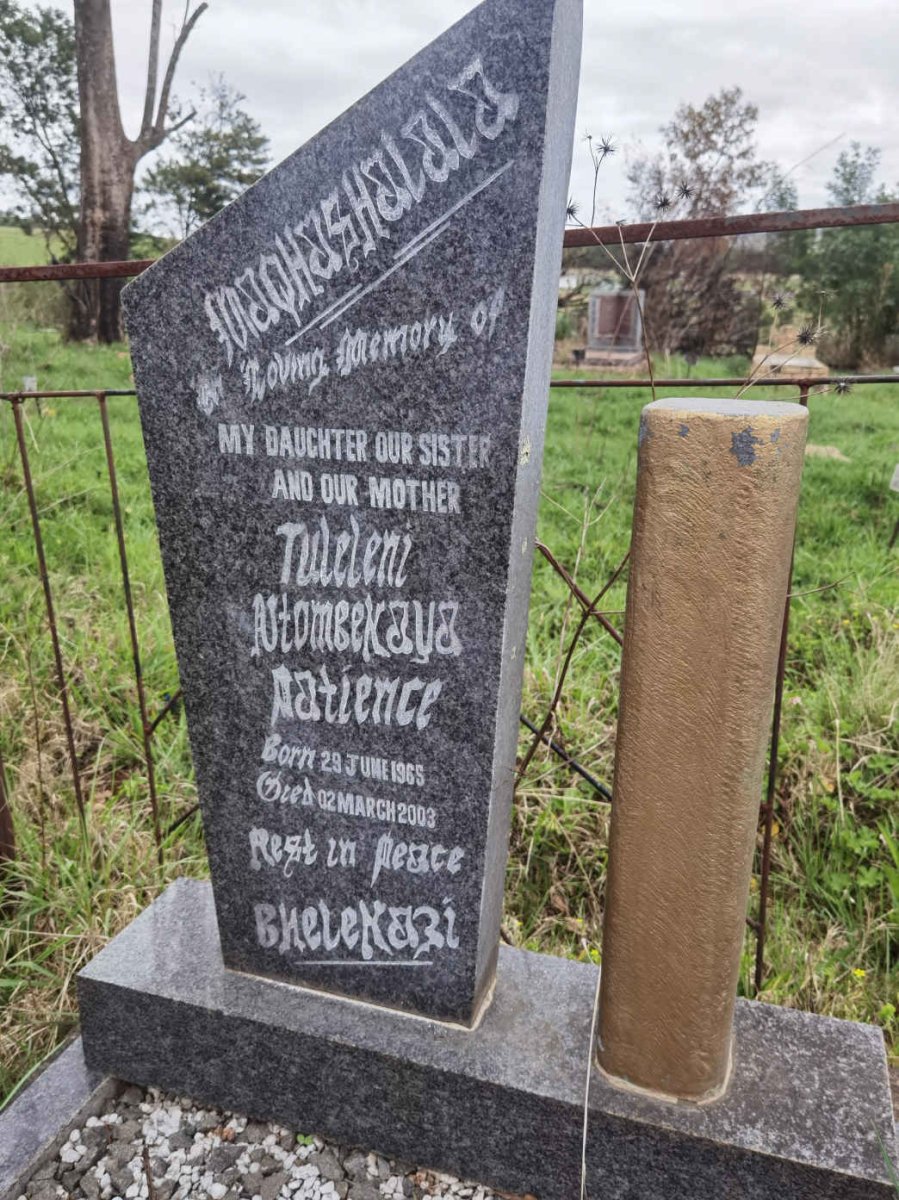 MAQHASHALALA Tuleleni Ntombekaya Patience 1965-2003