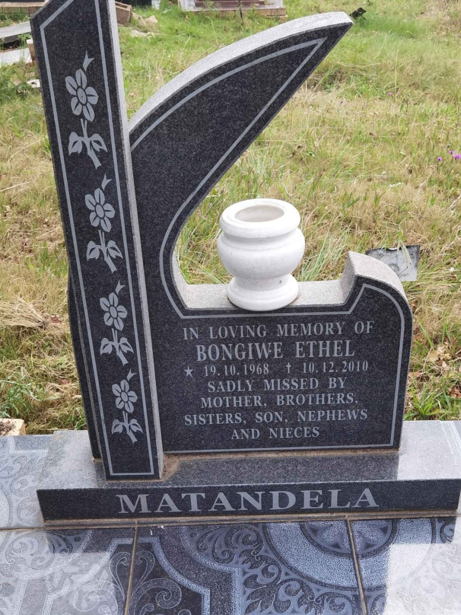 MATANDELA Bongiwe Ethel 1968-2010