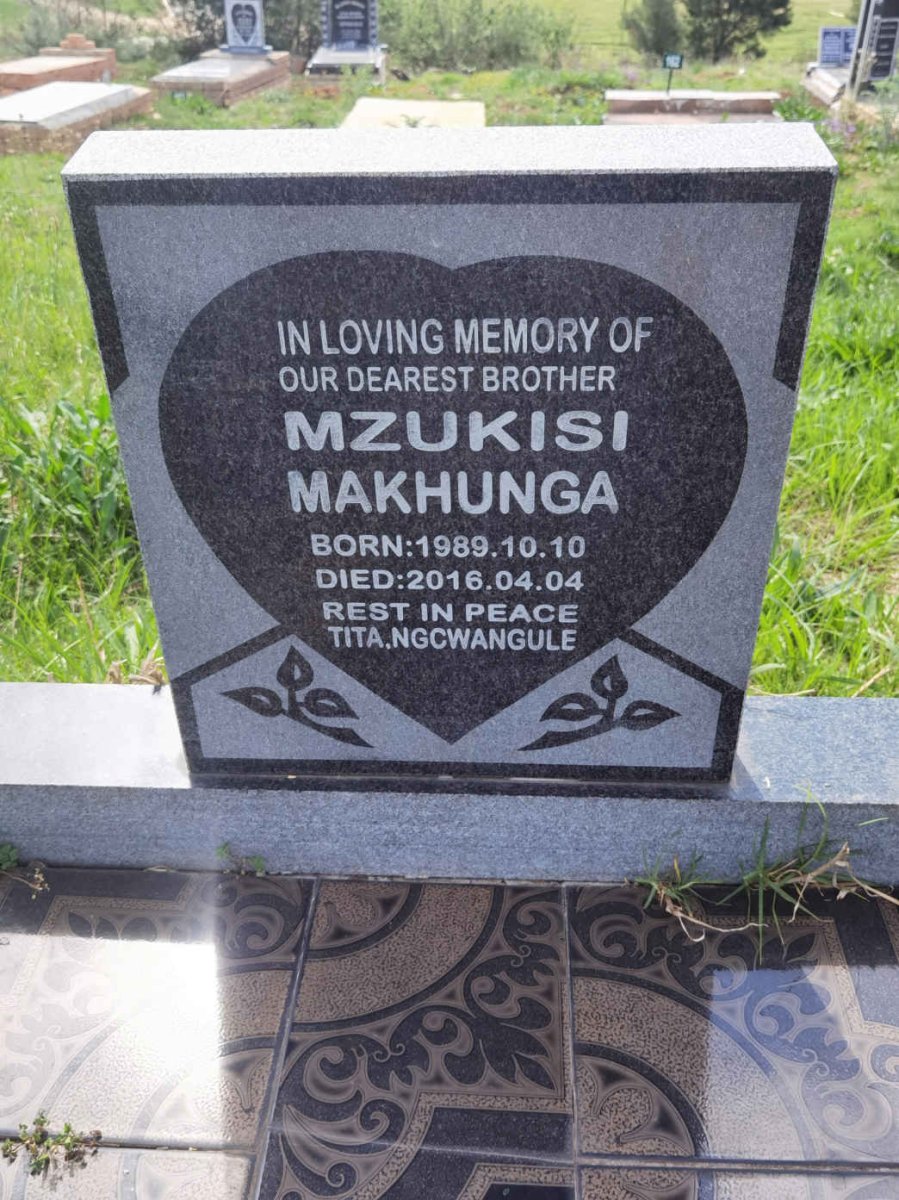 MAKHUNGA Mzukisi 1989-2016