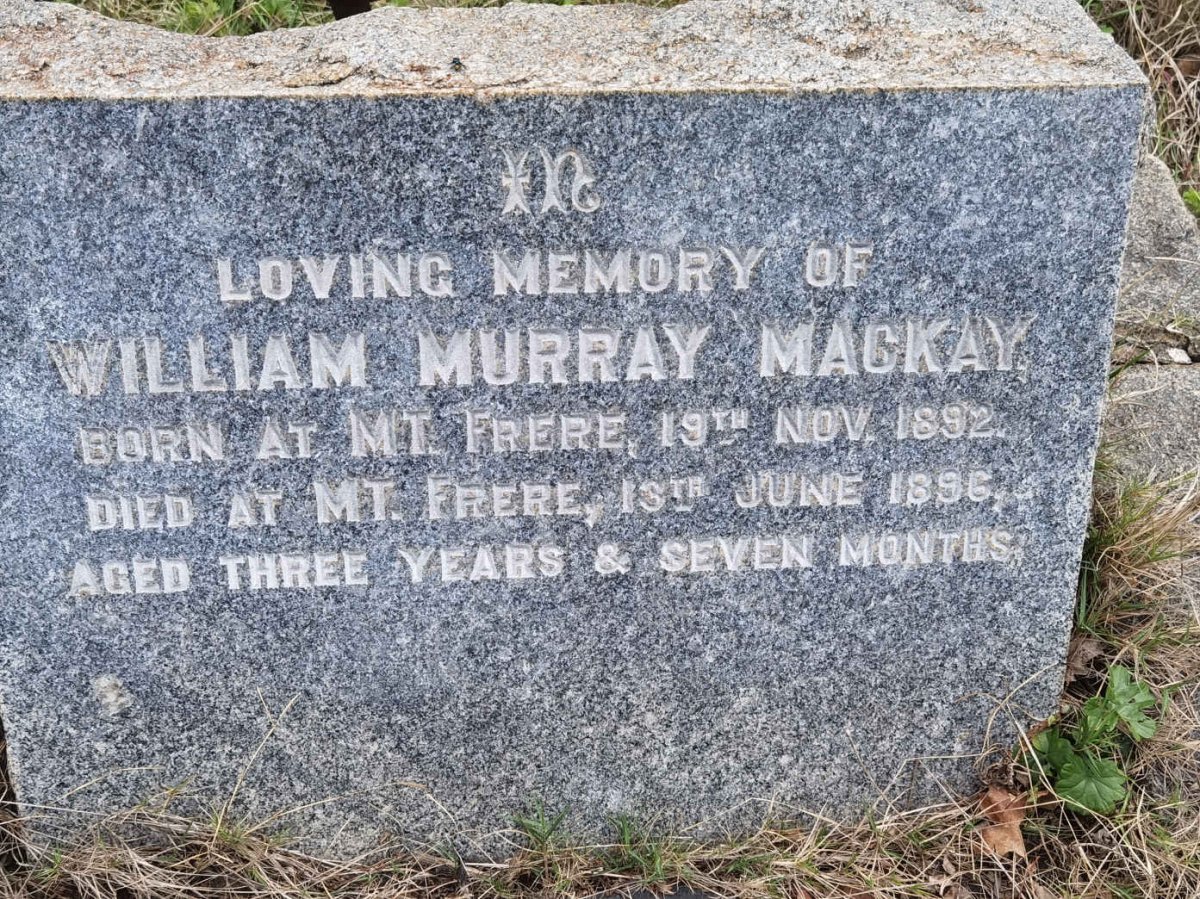 MACKAY William Murray 1892-1896
