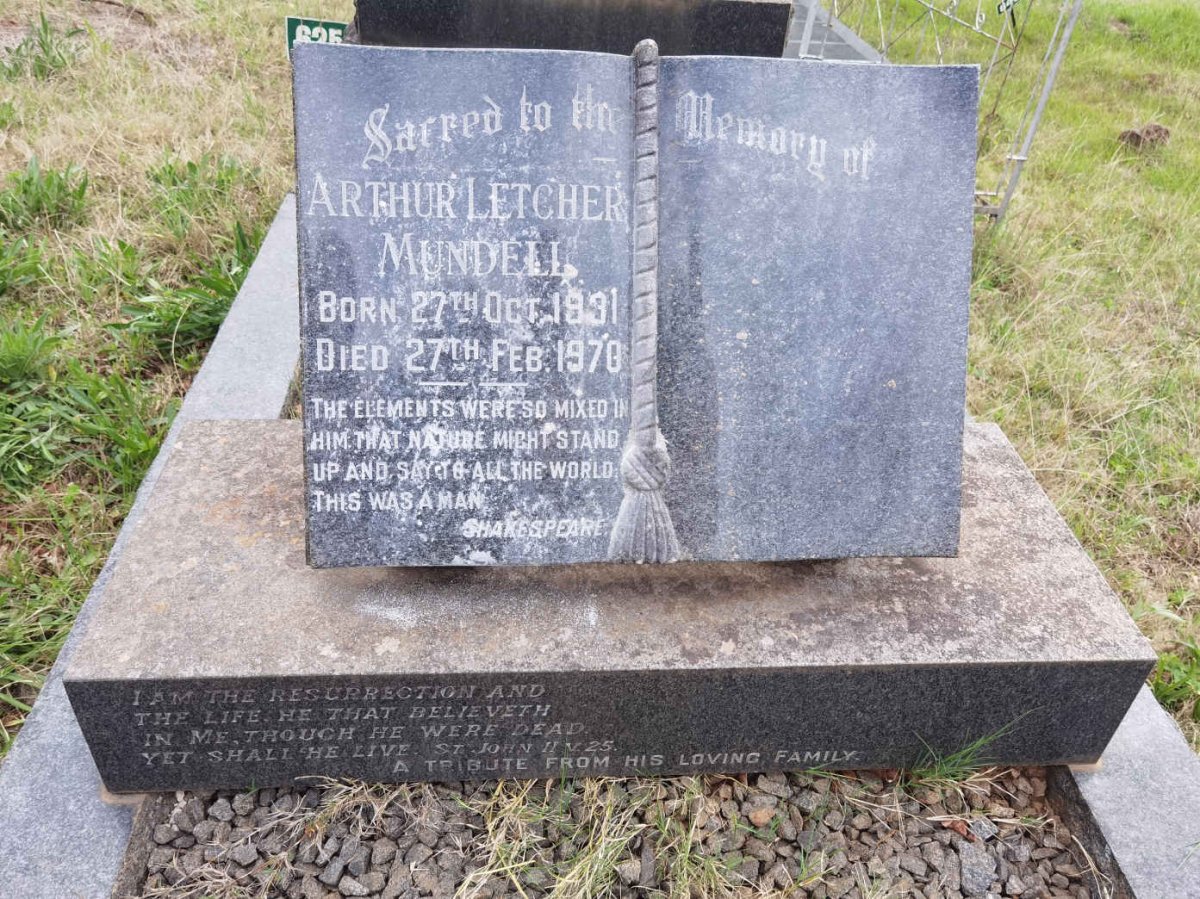 MUNDELL Arthur Letcher 1891-1970