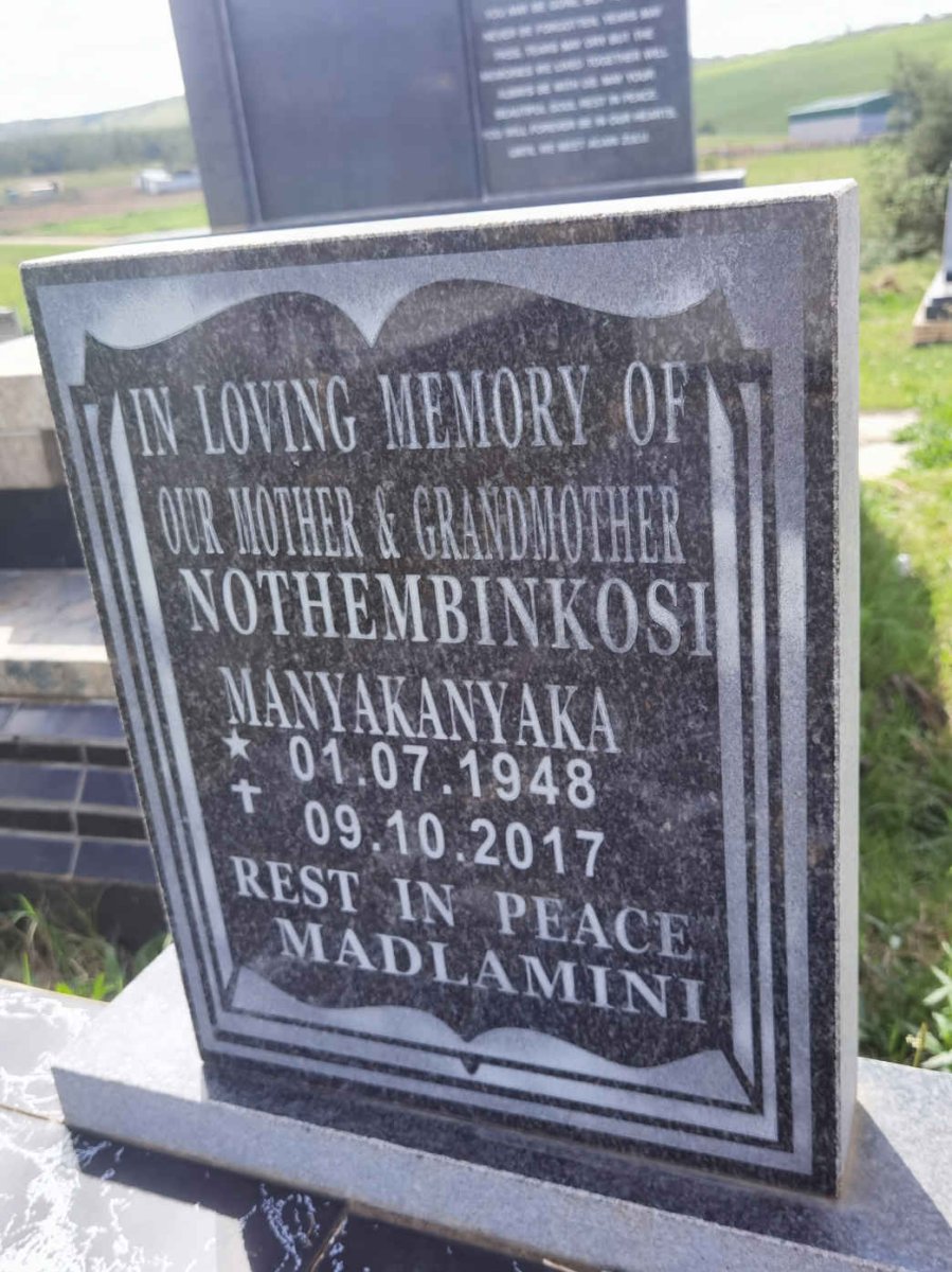 MANYAKANYAKA Nothembinkosi 1948-2017