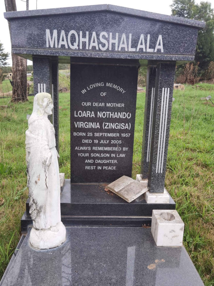 MAQHASHALALA Loara Nothando Virginia 1957-2005