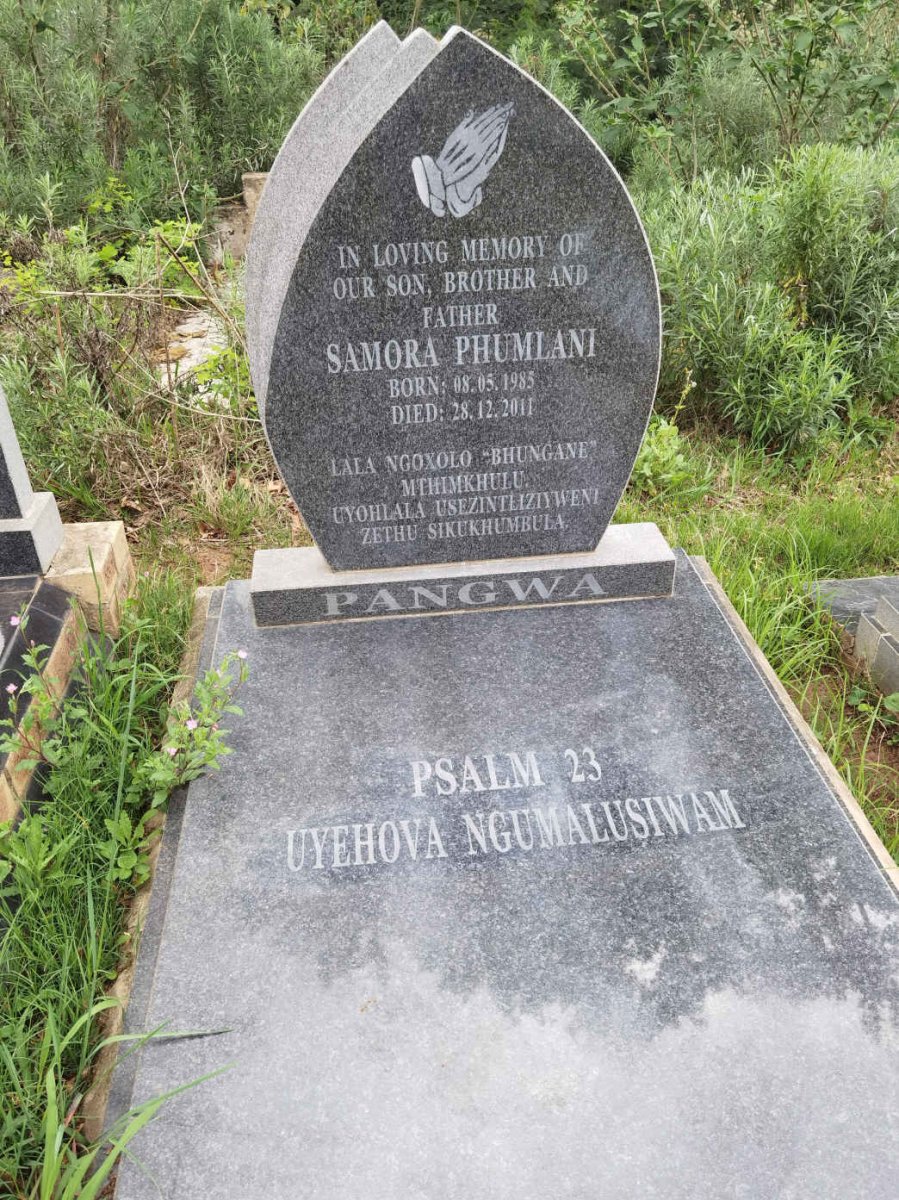 PANGWA Samora Phumlani 1985-2011