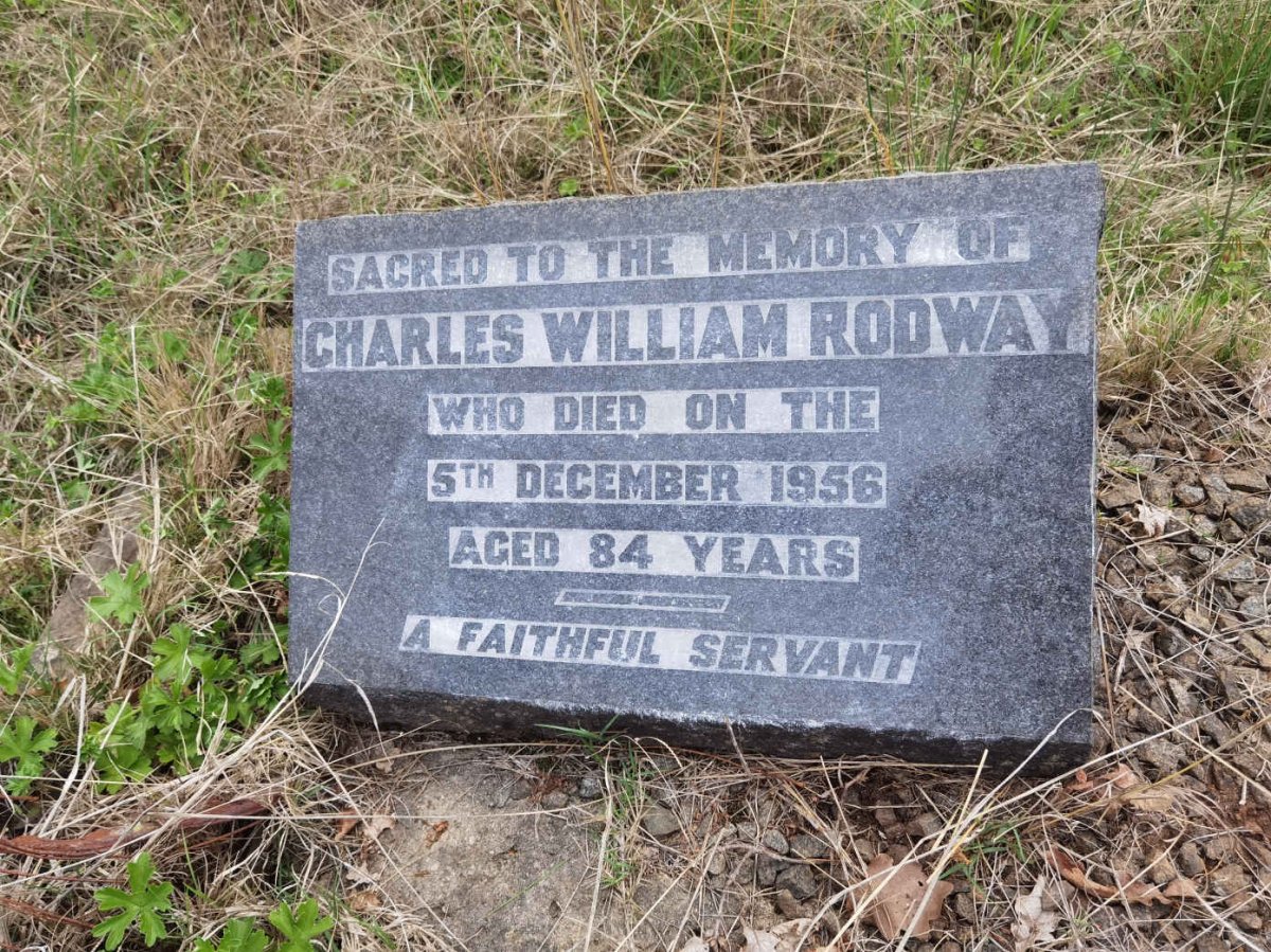 RODWAY Charles William -1956