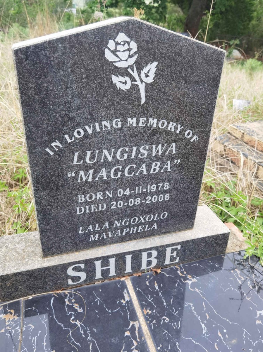 SHIBE Lungiswa 1978-2008
