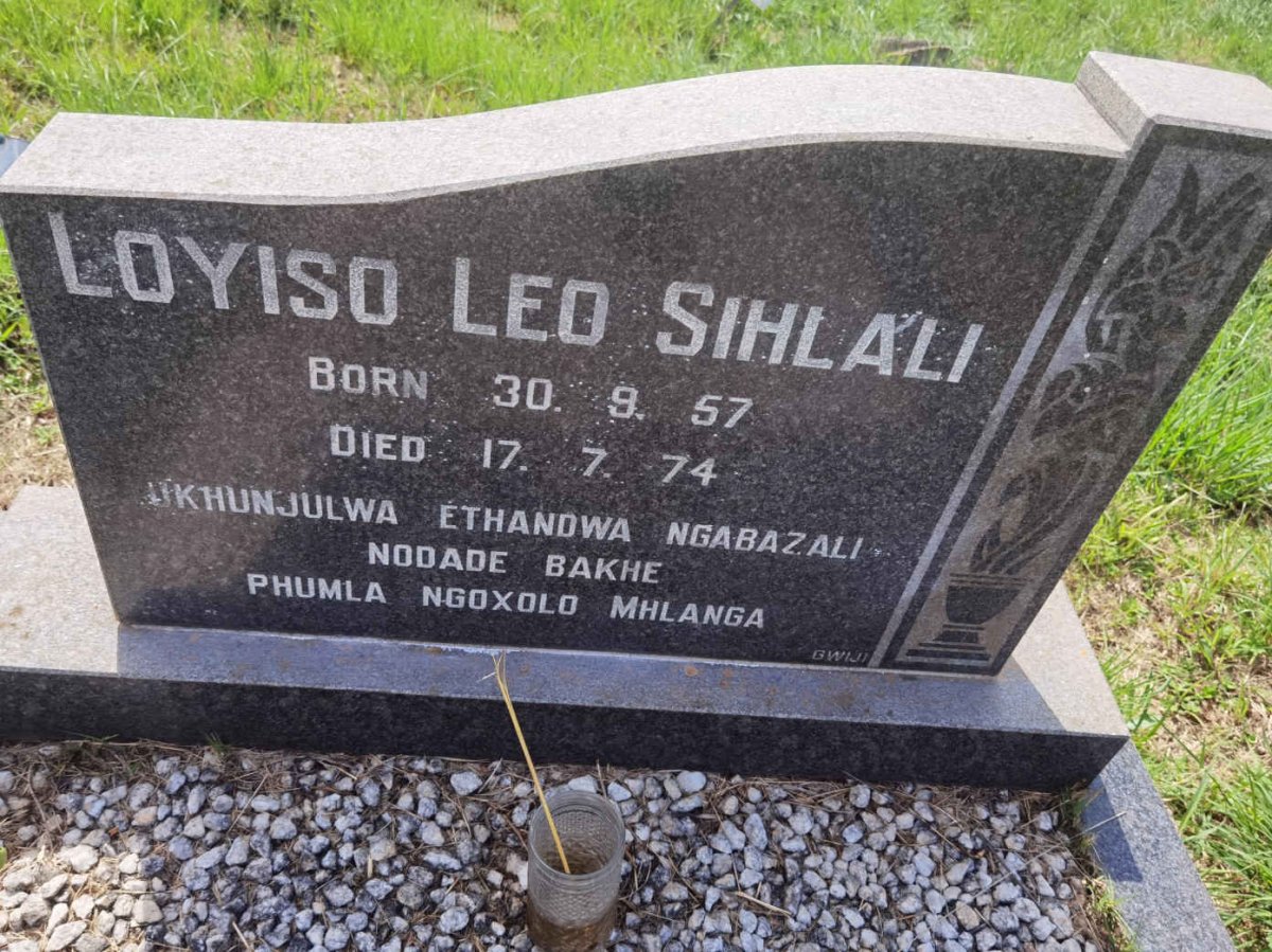 SIHLALI Loyiso Leo 1957-1974