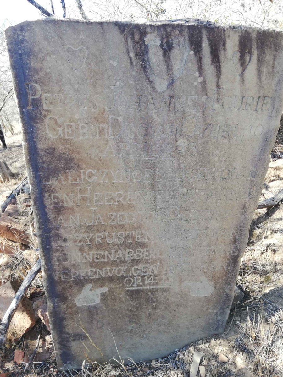 FOURIE Petrus Johannes 1831-18??