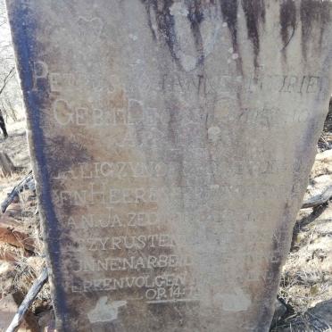 Eastern Cape, MPOFU district, Coems 1005, farm cemetery