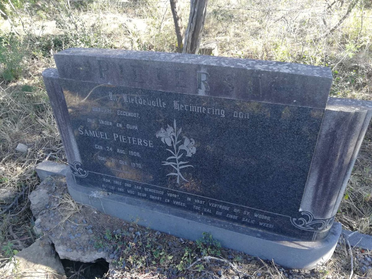 PIETERSE Samuel 1906-1970