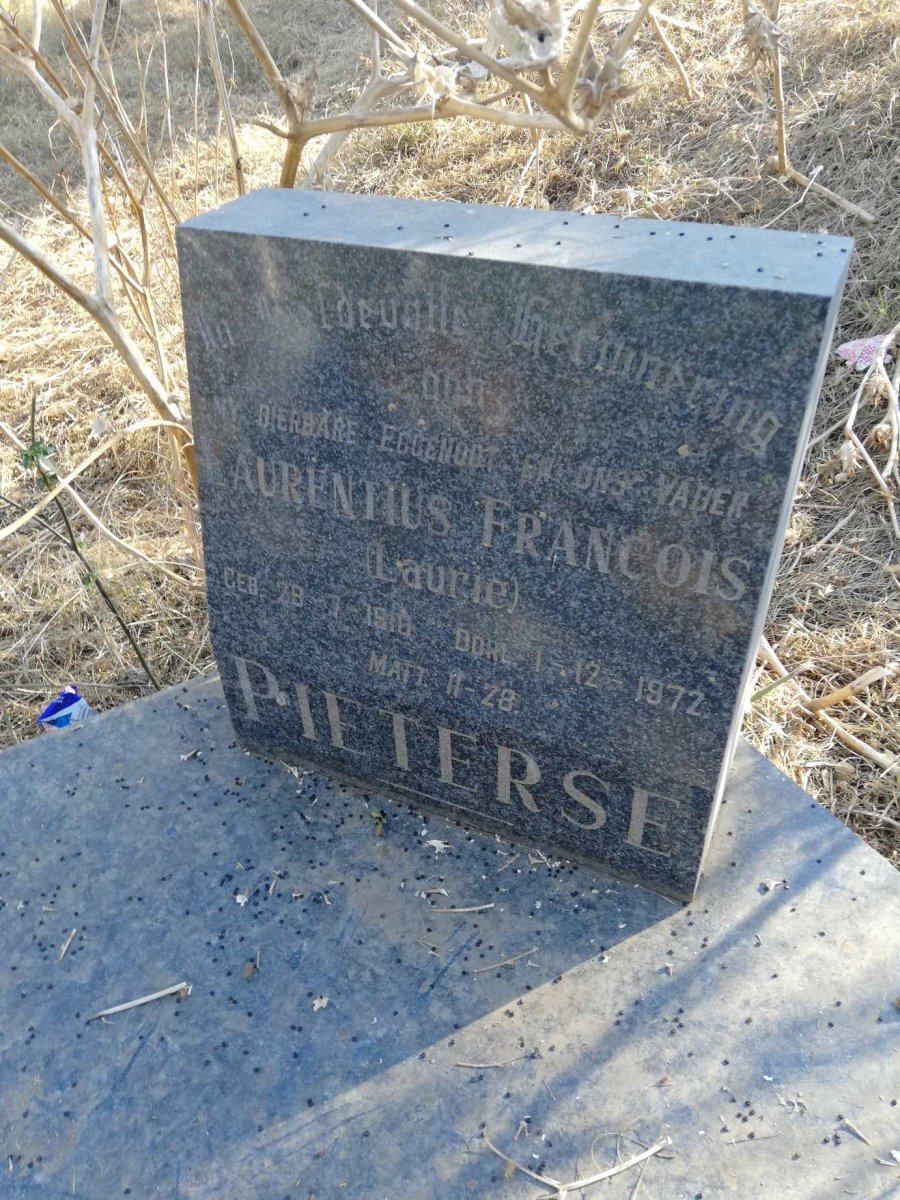 PIETERSE Laurentius Francois 1910-1972