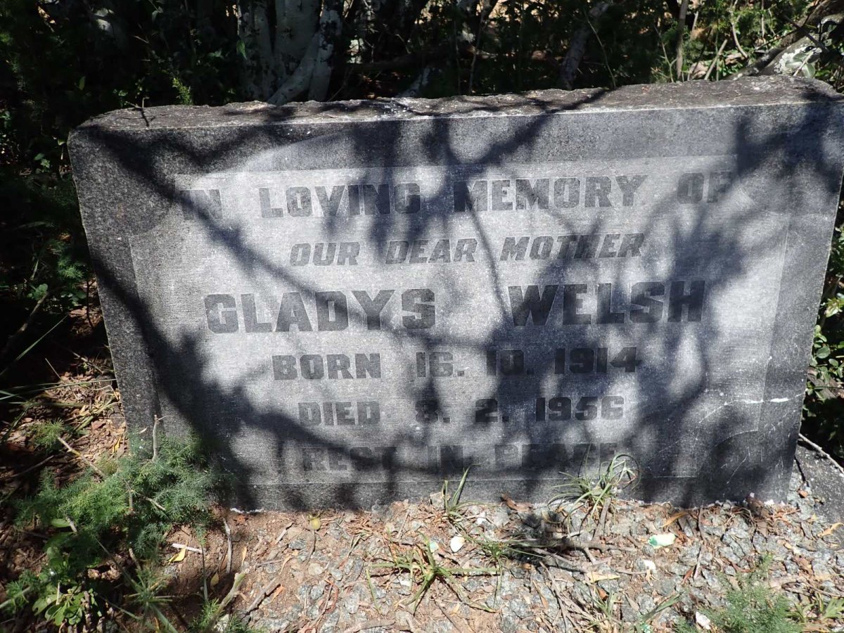 WELSH Gladys 1914-1956